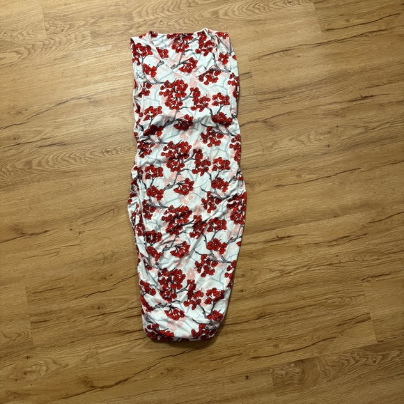 A Pea in the Pod Maternity Ruched Floral Dress Size Extra Small stretchy in EUC - Picture 5 of 7